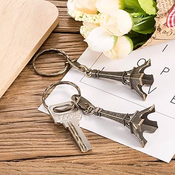 Amazon.co.jp: Outus エッフェル塔キーリング レトロ装飾品